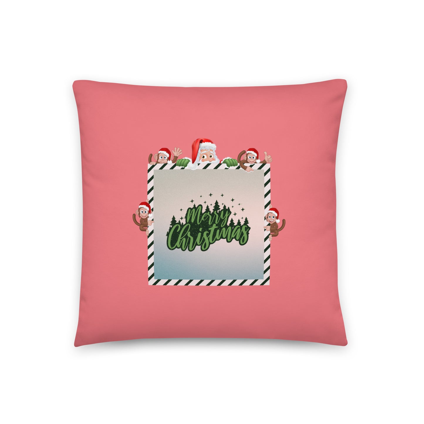 Merry Christmas Basic Pillow (P) (18"x18")