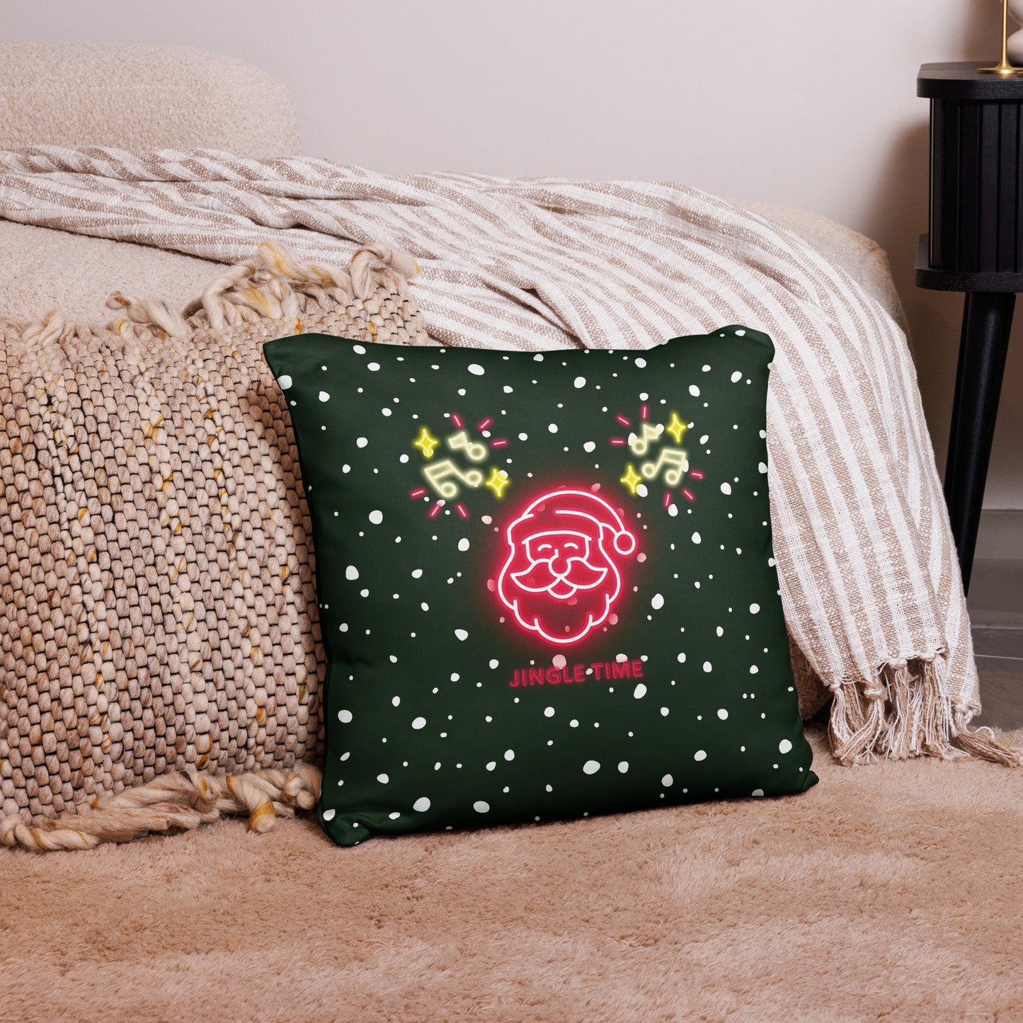 Jingle Time Basic Pillow (G) (18"x18")