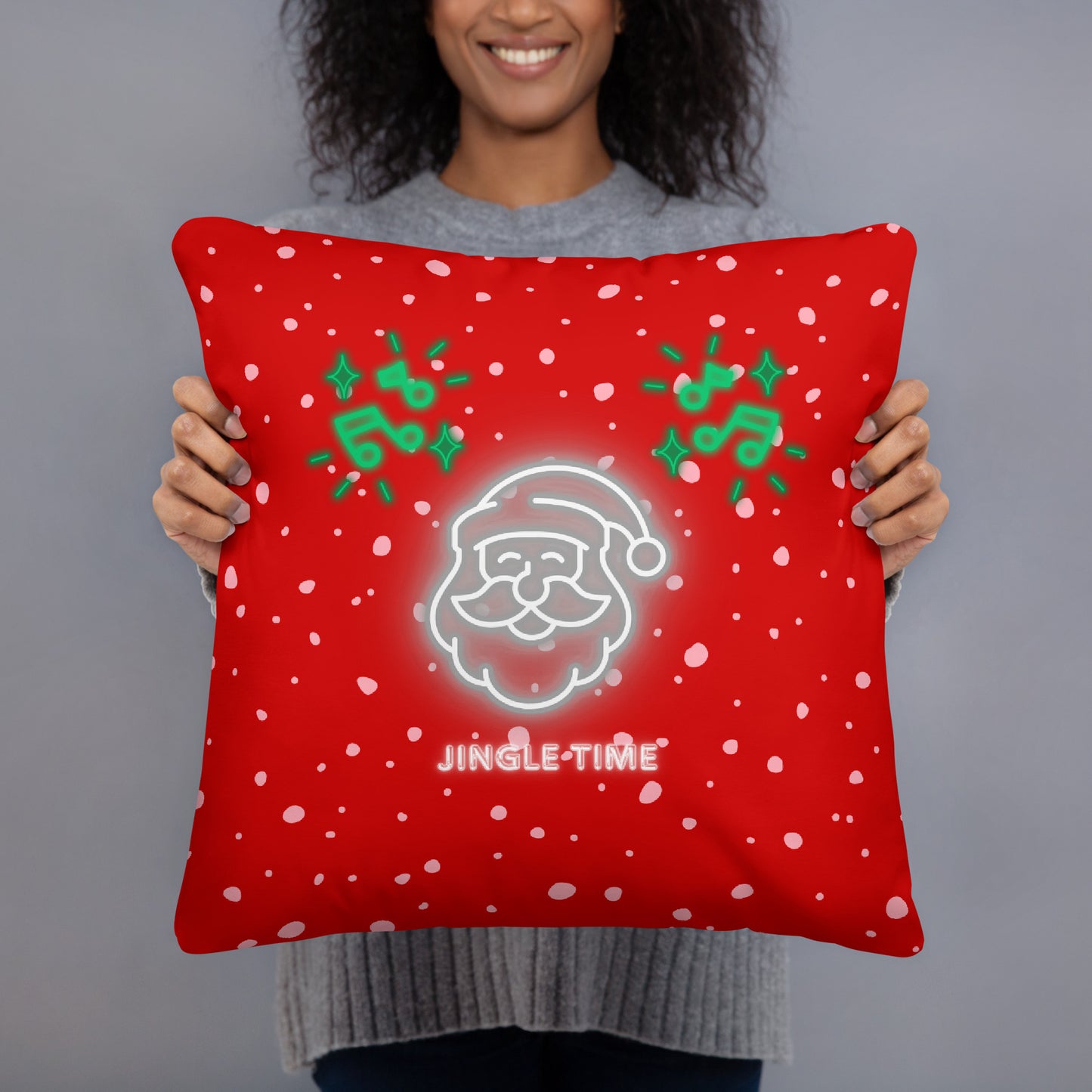 Jingle Time Basic Pillow (R) (18"x18")