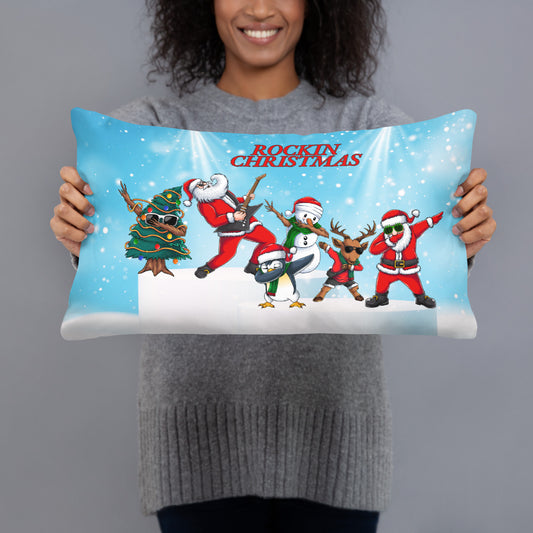 Capri Rockin Christmas Basic Pillow (20"x12")