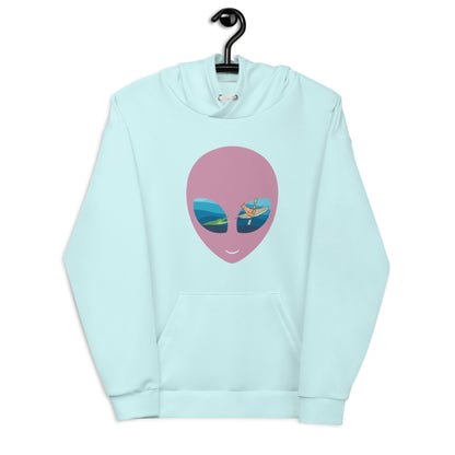 Alien Hoodie (Light Cyan)