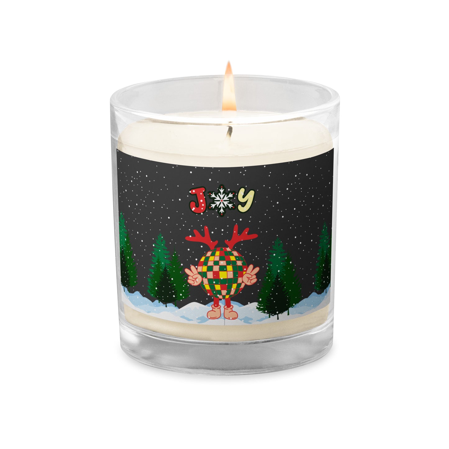 Joy Glass Jar Soy Wax Candle (D)