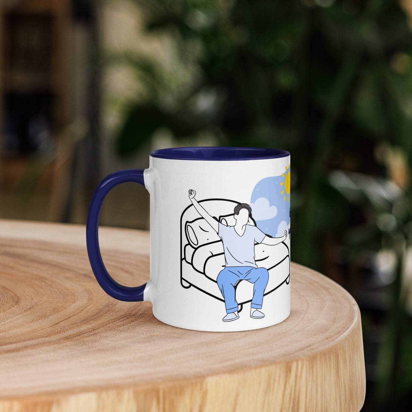 Keep It Ceramic Mug w/Dark Blue Color (M)