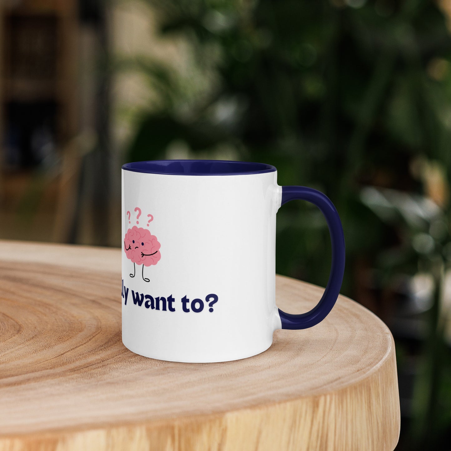 You Can Ceramic Mug w/Dark Blue Color