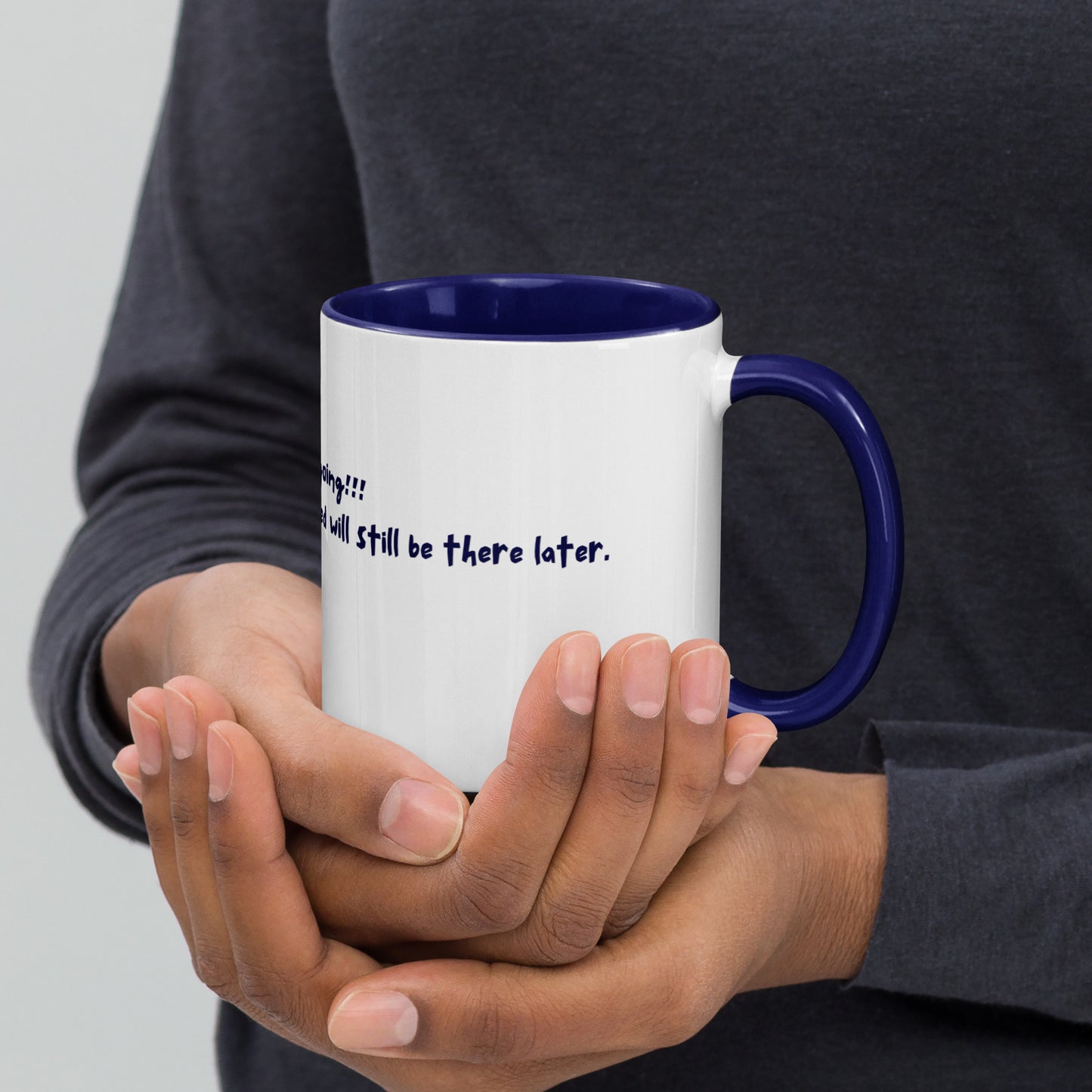 Keep It Ceramic Mug w/Dark Blue Color (M)