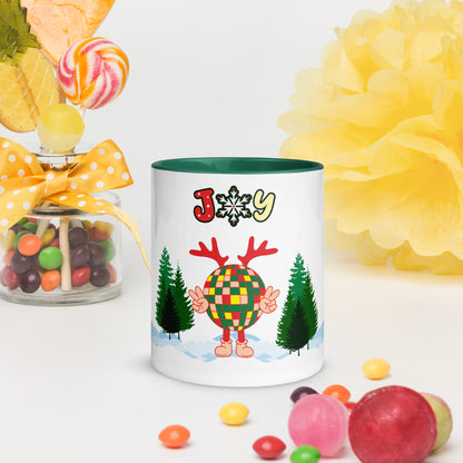 Joy Ceramic Mug w/Color Inside (L)