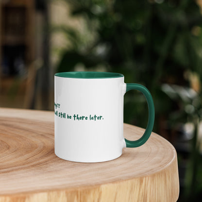 Keep It Ceramic Mug w/Dark Green Color (W)