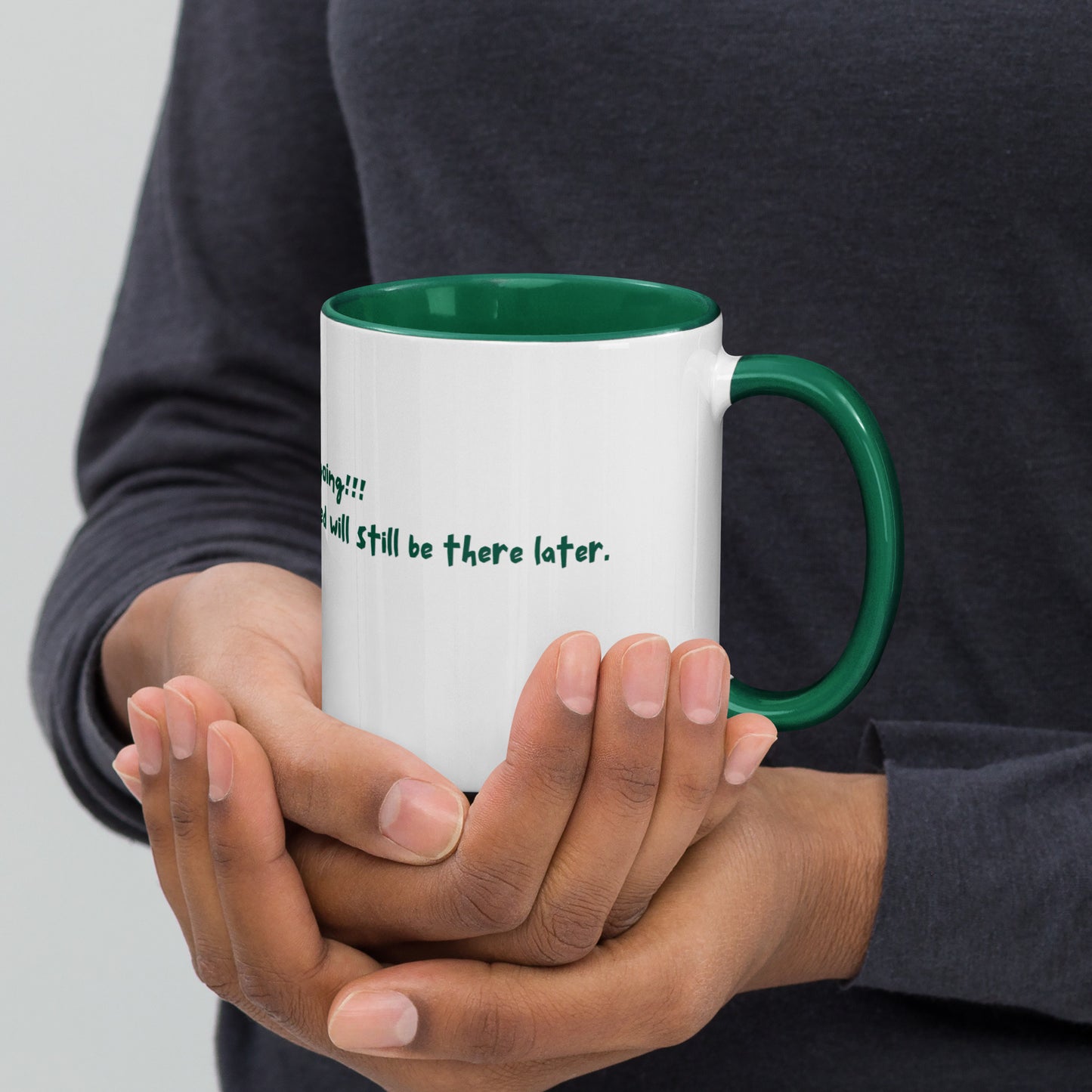 Keep It Ceramic Mug w/Dark Green Color (M)