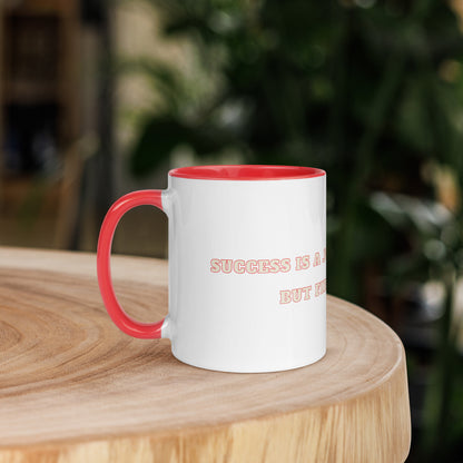 Journey Ceramic Mug w/Red Color