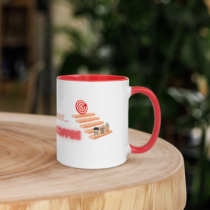 Journey Ceramic Mug w/Red Color